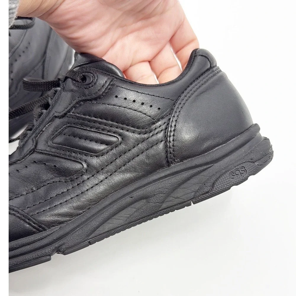 SAS Tour II Lace Up Sneaker Black Leather Comfort Wide Width Sneakers Size 9 WW